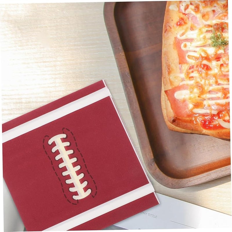 نوليتوي 20 حزمة مناديل ورقية قابلة للتخلص ذات طابع كرة القدم لديكورات حفلات أعياد الميلاد الرياضية - Image 5